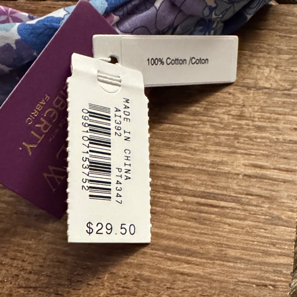 J. Crew Elegant Floral Headband in Purple and Blue - Picture 5 of 8